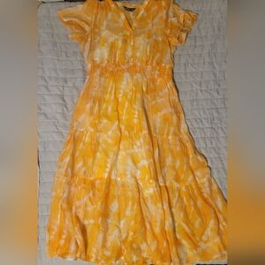 Simply Vera Vera Wang Yellow and White Dress